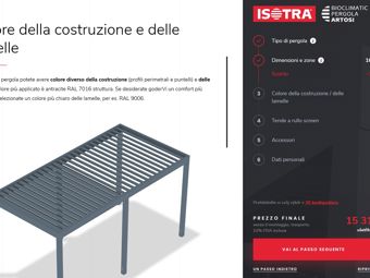 Applicazione mobile ISOTRA pergola